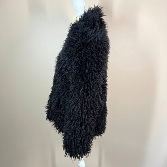 Blanc Noir Vintage Faux Fur Coat • Black • Size S - Picture 3 of 6
